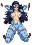  blue_hair blush bondage fairy_tail heart open_mouth pisces_(fairy_tail) sketch_lanza 