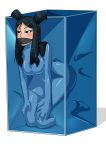  black_hair blush bondage fairy_tail gag latex minerva_orlando sketch_lanza vac_cube vacbed 