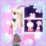    animal_ears blonde_hair rabbit rabbit_ears bunnysuit carrot pantyhose profile r&#039;l red_eyes window   