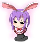 bunny_ears chibi ichimi long_skirt nagae_iku purple_hair rabbit_ears skirt solid_circle_eyes touhou