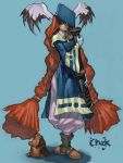  bazooka boots braid breath_of_fire breath_of_fire_iii brown_eyes bunny_ears cannon capcom glasses gloves hat long_hair momo_(breath_of_fire) orange_hair rabbit_ears red_hair redhead robe robes twintails weapon 