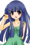  blue_hair dress furude_rika higurashi_no_naku_koro_ni long_hair purple_eyes violet_eyes 