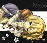  blonde_hair green_eyes lying mizuhashi_parsee on_side pixiv490330 pointy_ears short_hair touhou yasojima_nejiro 