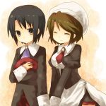  closed_eyes hat kanon_(umineko) maid necktie shannon short_hair umineko_no_naku_koro_ni yuzuki_(artist) 