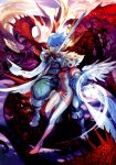  breath_of_fire_iii capcom highres momo_(breath_of_fire) nina_(breath_of_fire_iii) nina_iii rei_(breath_of_fire) ryu_iii ryuu_(breath_of_fire_iii) sword teepo weapon wings yoshikawa_tatsuya 