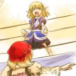  blonde_hair boxing_ring cervus hat lowres mizuhashi_parsee pointy_ears short_hair touhou 
