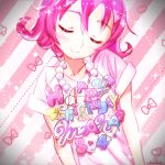  1girl aida_mana character_name closed_eyes dokidoki!_precure happy_birthday pink_hair precure solo urbandusk 
