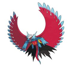  absurdres animal_focus artist_request claws colored_sclera dragon fangs full_body highres no_humans official_art open_mouth outline pokemon pokemon_(creature) pokemon_focus pokemon_sv red_eyes roaring_moon sharp_teeth solo teeth third-party_source transparent_background v-shaped_eyes white_outline yellow_sclera 