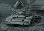  aircraft artist_request military military_vehicle no_humans original rubble tank vehicle 