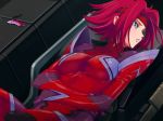  blue_eyes bodysuit breasts code_geass headband kallen_stadtfeld large_breasts redhead short_hair 