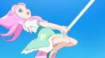  1girl animated animated_gif ha-chan_(mahou_girls_precure!) hanami_kotoha mahou_girls_precure! pink_hair precure solo 