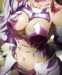  armor breasts cleavage large_breasts macross_delta makina_nakajima midriff screencap stitched 