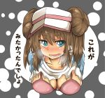  1girl bra breasts brown_hair dyson_(edaokunnsaikouya) female gloves heavy_breathing long_hair looking_at_viewer mei_(pokemon) nintendo pokemon twintails 