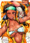  1girl bandeiras_hattori breasts dark_skin king_of_fighters large_breasts nelson_(kof) pixiv_manga_sample smile the_king_of_fighters_xiv zarina 