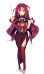  1girl :&gt; beautiful_young_teacher blade_(galaxist) breasts clipboard full_body highres large_breasts long_hair long_skirt mole mole_under_eye official_art pop-up_story purple_hair red_eyes side_slit skirt solo transparent_background 
