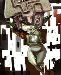  flat_chest imp koki_(pixiv) midna naughty_face nintendo pointy_ears red_eyes small_breasts the_legend_of_zelda twilight_princess wide_hips 