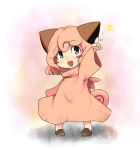  clefairy loggy moemon nintendo personification pink_hair pokemon rugi short_hair simple_background solo tail white_background 