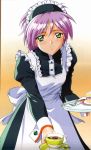  90s green_eyes kokura_masashi maid official_art pink_hair scan tokimeki_memorial tokimeki_memorial_2 yae_kaori 