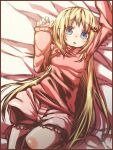  blonde_hair bloomers blue_eyes is_ii little_busters! little_busters!! long_hair lying noumi_kudryavka 