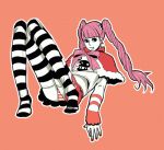  bad_id candy drill_hair lollipop one_piece panties pantyshot perona pink_hair ribbon solo striped striped_legwear striped_panties striped_thighhighs thigh-highs thighhighs twintails underwear 