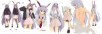  blazer bra bunny_ears dress_shirt dressing highres lavender_hair lingerie long_hair long_image moon necktie panties pinzu rabbit_ears red_eyes reisen_udongein_inaba shirt sketch skirt touhou translated tucking underwear undressing very_long_hair wide_image 