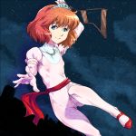  1girl brown_hair cat&#039;s_eye clarisse_de_cagliostro crown kemi433 kemi_(kemi433) ladder lupin_iii sky solo star_(sky) starry_sky 