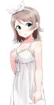  1girl artist_request brown_hair dress love_live! love_live!_sunshine!! short_hair solo sundress tagme watanabe_you white_background 