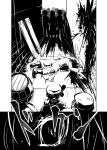  assassin&#039;s_creed_(series) blood blood_on_ground blood_splatter bloody_clothes cloak comic death fifiruu hood hooded_cloak mask monochrome remilia_scarlet touhou translation_request violence 