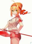  blonde_hair fate/extra fate_(series) green_eyes long_hair nero_claudius_(fate) nero_claudius_(fate)_(all) smile 