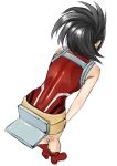  1girl black_hair boku_no_hero_academia easy_(aqk7bdqt) legs long_hair ponytail simple_background solo thighs white_background yaoyorozu_momo 