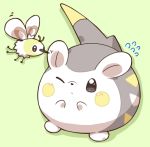  10s artist_request cutiefly no_humans pokemon pokemon_(game) pokemon_sm simple_background tagme togedemaru 