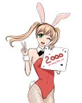  10s 2000 blonde_hair bunnysuit green_eyes ibarazaki_emi katawa_shoujo orikanekoi rabbit_ears tied_hair twintails 