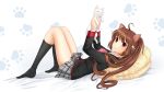  animal_ears brown_hair cat cat_ears lennon little_busters!! natsume_rin orikanekoi red_eyes tagme 