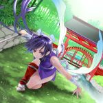  ninja purple_hair sword weapon 