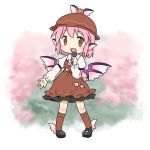  chibi child hat microphone mystia_lorelei pink_hair suu-mi touhou wings yamabuki_(yusuraume) 