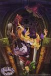  elf falling gaff grimgrimoire highres lillet_blan nippon_ichi official_art pointy_ears postcard scan vanillaware 