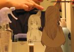  cutting_hair mirror original paper_child scissors tagme 