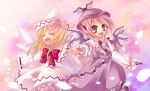  animal_ears dress fang fingernails happy hat kaza lily_white long_fingernails multiple_girls mystia_lorelei touhou wings 