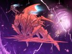  lightning mecha space sword weapon winged_armor_suzumega 
