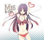  bad_id bikini black_hair heart k-on! long_hair roma solo swimsuit 