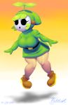  1girl green_hair hood mask outta_sync shy_gal shy_guy super_mario_bros. thick_thighs wide_hips 