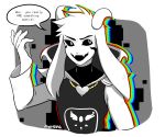  1boy adult asriel_dreemurr asriel_hyperdeath_adult caprine god_of_hyperdeath male_focus partially_colored solo tagme undertale upper_body 