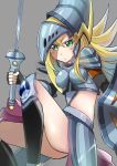  1girl armor dark_magician_girl dark_magician_girl_the_dragon_knight duel_monster female knight monster simple_background sword the_eye_of_timaerus weapon yu-gi-oh! yuu-gi-ou_duel_monsters 