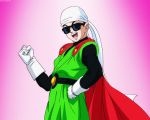  1boy animated animated_gif dragon_ball dragonball_z glasses globes gloves great_saiyaman male_focus solo son_gohan sunglasses tagme 