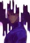  1boy cheekbones fate/stay_night fate_(series) kotomine_kirei purple_hair solo sunday31 