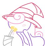  1girl blush female hat paper_mario partially_colored solo super_mario_bros. thick_lips vivian white_background witch_hat 