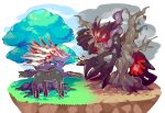  claws grass horns monster nintendo noni-nani pokemon tree xerneas yveltal 