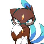  alternate_color blue_eyes gloomy_rabbit looking_at_viewer no_humans pokemon sneasel 