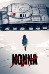  akira gbmah girls_und_panzer is-2 nonna parody poster snow tank 