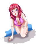  1girl breasts cleavage gluteal_fold highres long_hair love_live! love_live!_school_idol_project nishikino_maki redhead serkior solo swimsuit violet_eyes wet 